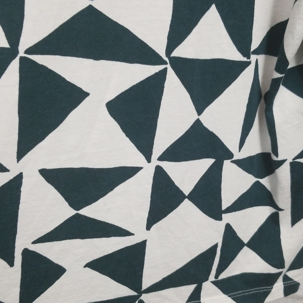 Loft Triangle Print Blouse Size Medium - image 7